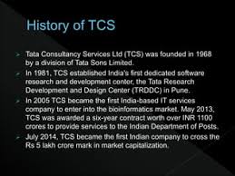 TCS History