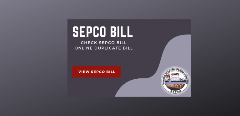 SEPCO Bill Online – Check Your Sukkur Bill Download and Print