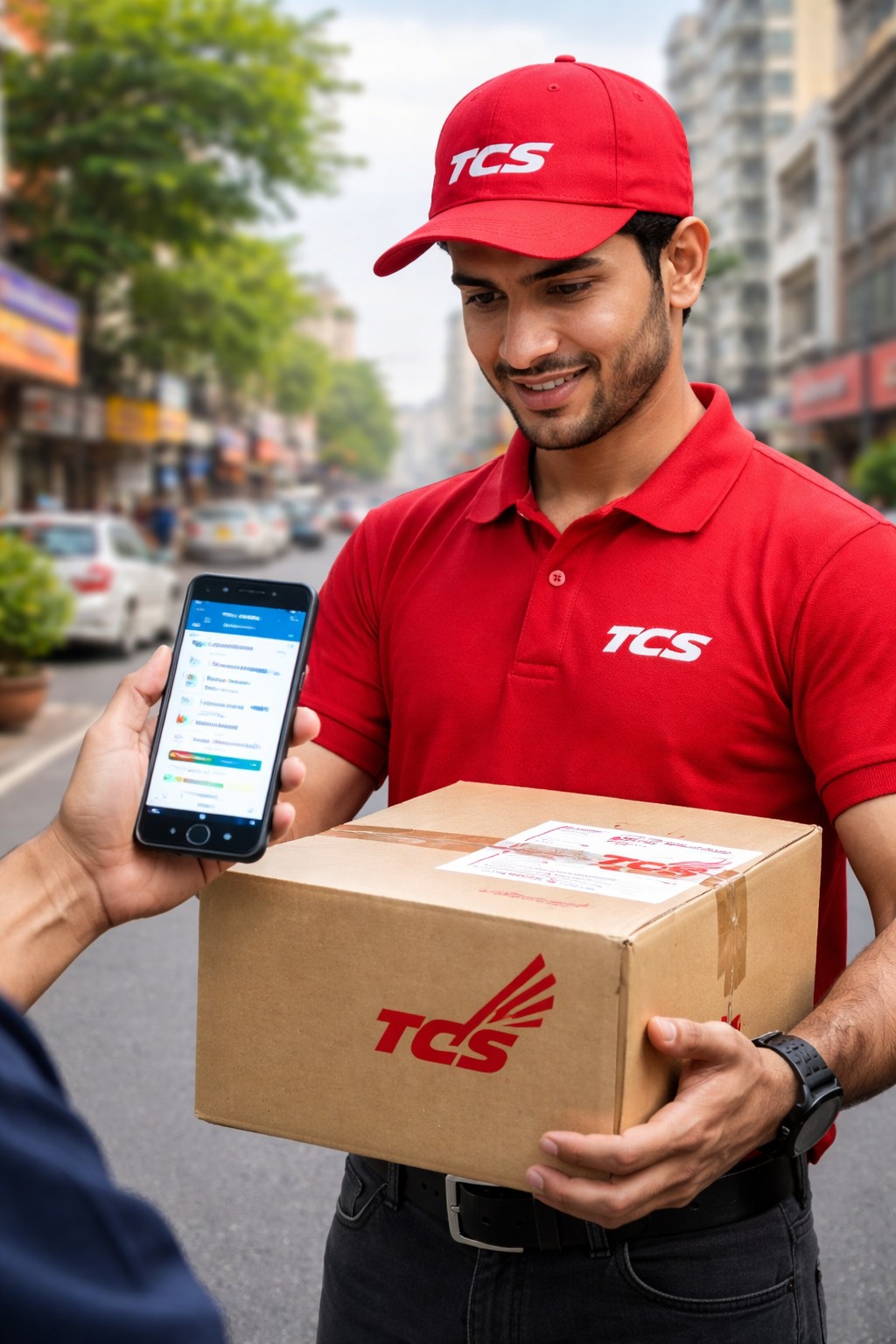 TCS tracking parcel status check in Pakistan using mobile phone